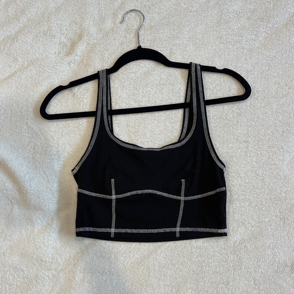 Black tank top